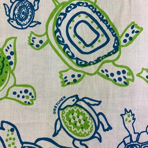GRETCHEN‎ SCOTT Blue & Green Turtle Print Cotton Tunic Dress - NWT - Picture 9 of 13